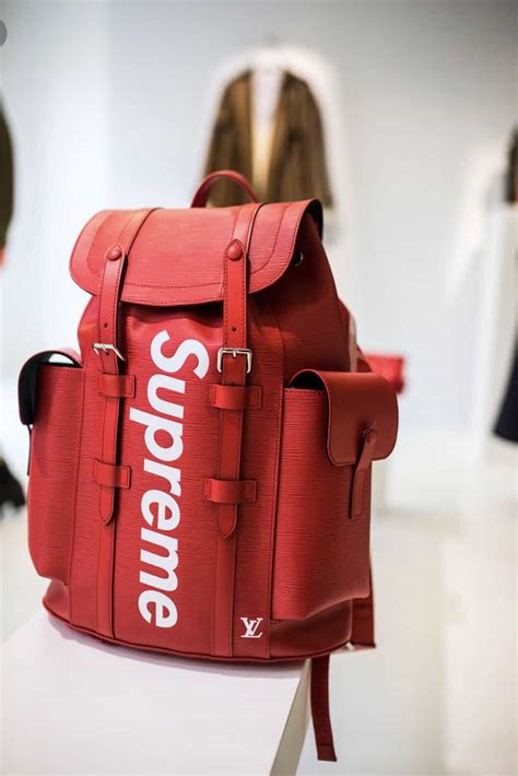 felpa louis vuitton x supreme fake bianca|false supreme x lv backpack.